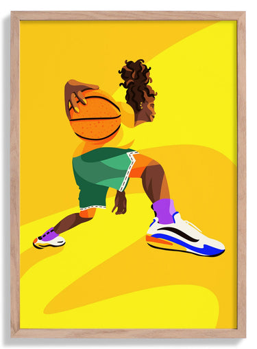 Jugadora de baloncesto por Sofia Doudine