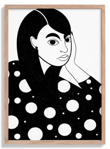 Fancy Lady Polka Dots by Nicole Marra