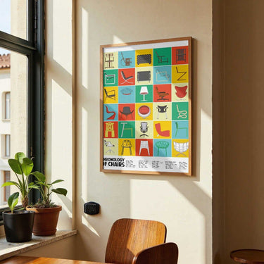 A Chronology of Chairs by WallChart Art Studio - Kuriosis Fine Art GmbH
