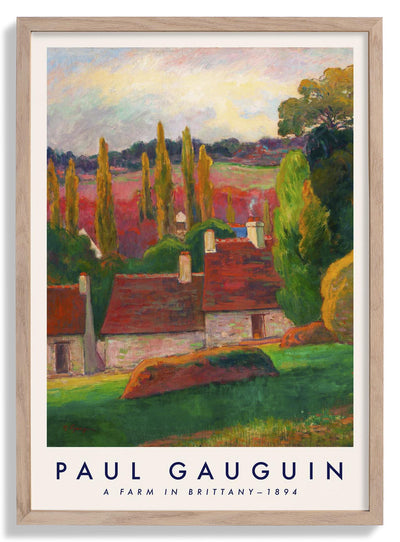 A Farm In Brittany by Paul Gauguin