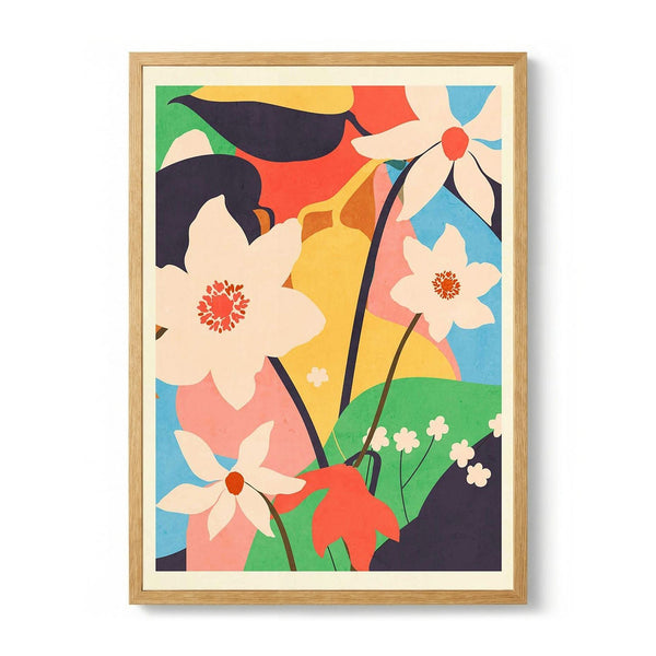 Abstract Art Landscape Flowers by ThingDesign