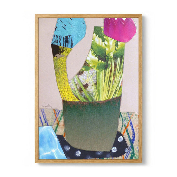 Abstract Floral Collage by Pascal Marlin