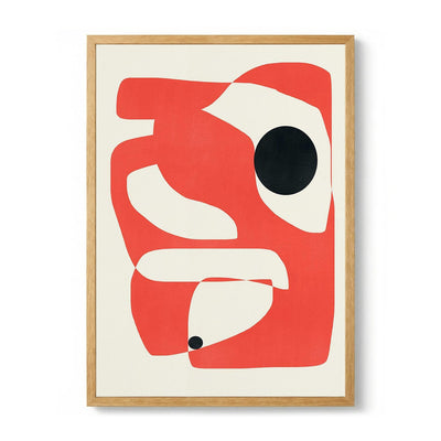Abstract Geometric Composition -red di Little Dean