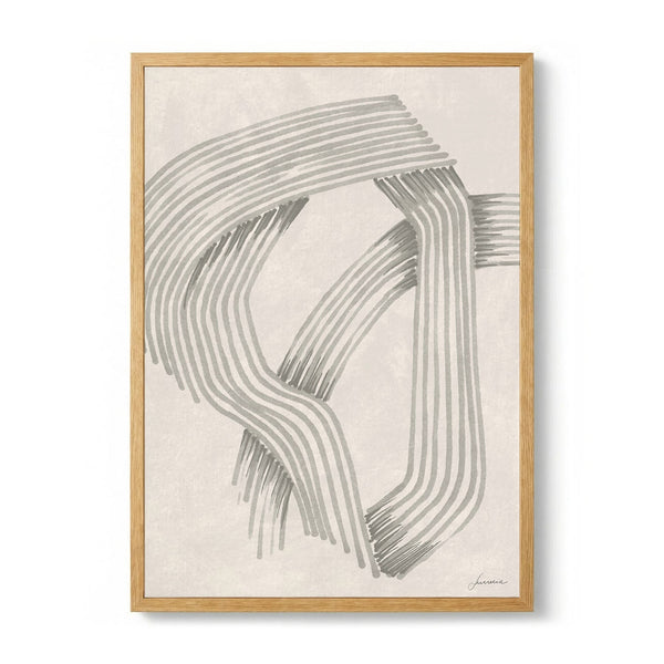 Abstract Grey Intersections 01 by Lucrecia Caporale