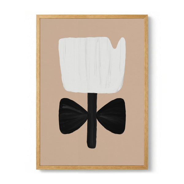 Abstract White Bloom by Orara Studio