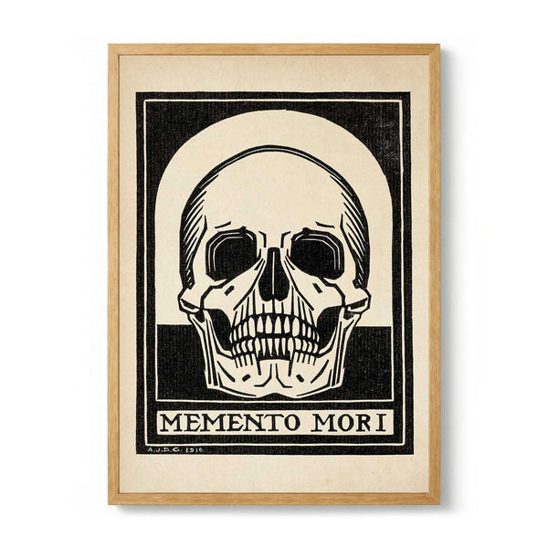 Antique Memento Mori Skull