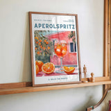 Aperol Spritz, Aquarell, Fresh by Ohkimiko - Kuriosis Fine Art GmbH