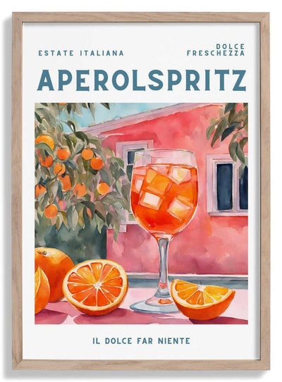 Aperol Spritz, Aquarell, Fresh door Ohkimiko