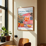 Aperol Spritz, Aquarell, Fresh by Ohkimiko - Kuriosis Fine Art GmbH