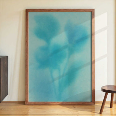 Aqua Bloom Silhouette by Frida Floral Studio - Kuriosis Fine Art GmbH