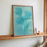 Aqua Bloom Silhouette by Frida Floral Studio - Kuriosis Fine Art GmbH