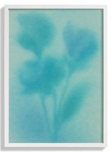 Aqua Bloom Silhouette by Frida Floral Studio - Kuriosis Fine Art GmbH