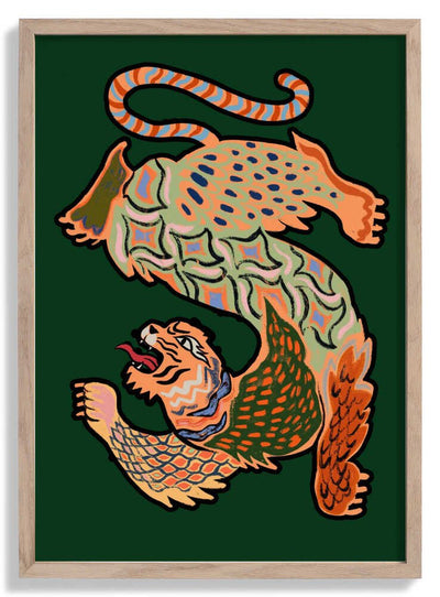 Asiantiger Green door Arty Guava