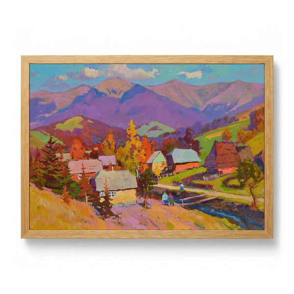Autumn Mountain Village by Alexander