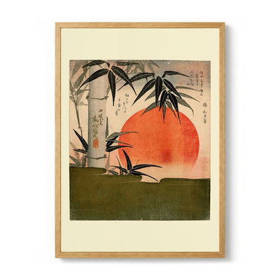 Bamboo and rising sun von Utagawa Kunimaru