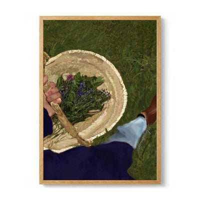 Basket of Wildflowers by Osheensgallery