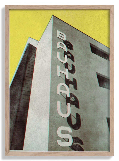 Bauhaus Dessau architecture in vintage magazine style door Rosana Laiz Blursbyai