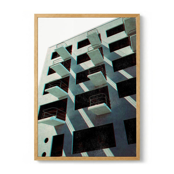 Bauhaus Dessau architecture in vintage magazine style VI by Rosana Laiz Blursbyai