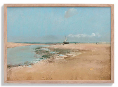 Beach at Low Tide by Edgar Degas
