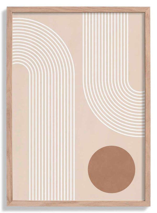 Beige Arc Poster von Elena Ristova