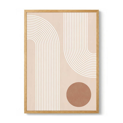 Beige Arc Poster di Elena Ristova