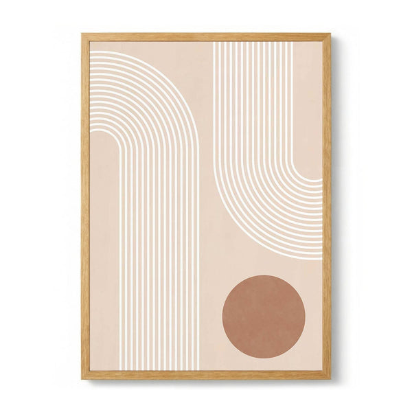 Beige Arc Poster von Elena Ristova
