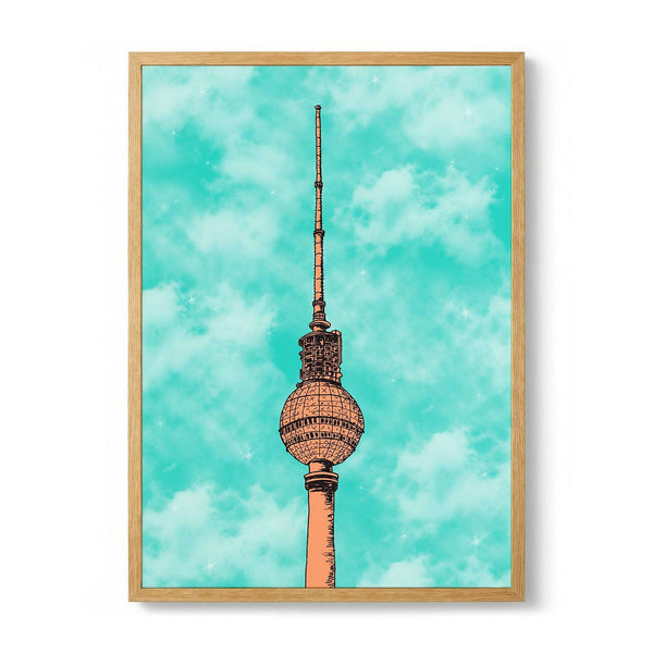 Berlin Blue Skies TV Tower by Kaitlyn Parker