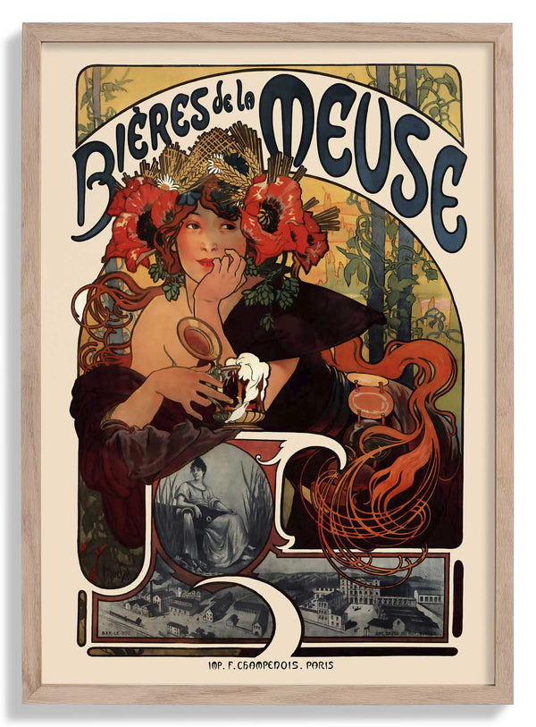 Bieres de la Meuse by Alphonse Mucha