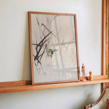 Bird Catching Fish Among Reeds by WANTANABE SEITEI - Kuriosis Fine Art GmbH