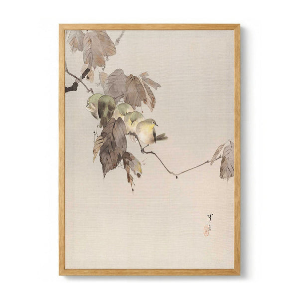 Birds on a Branch by Watanabe Seitei