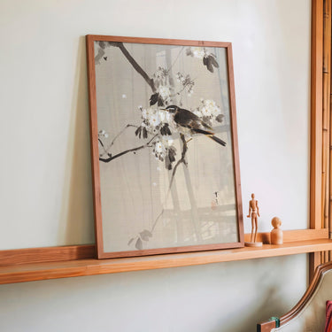 Birds on a Flowering Branch (1887) by WANTANABE SEITEI - Kuriosis Fine Art GmbH