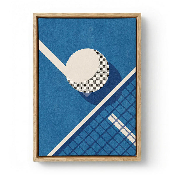 Blue Court Tennis Match by Daniel Coulmann