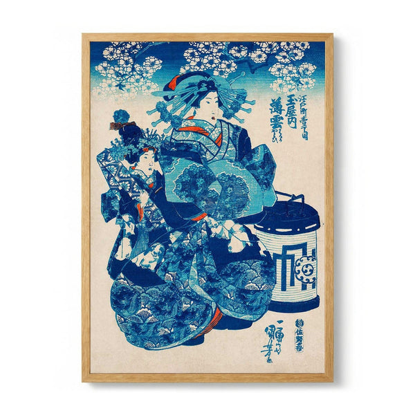 Blue Geisha by Kuniyoshi