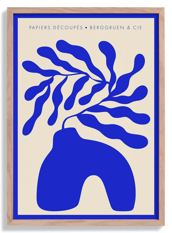 Blue Vase Papiers Découpés Art Exhibition