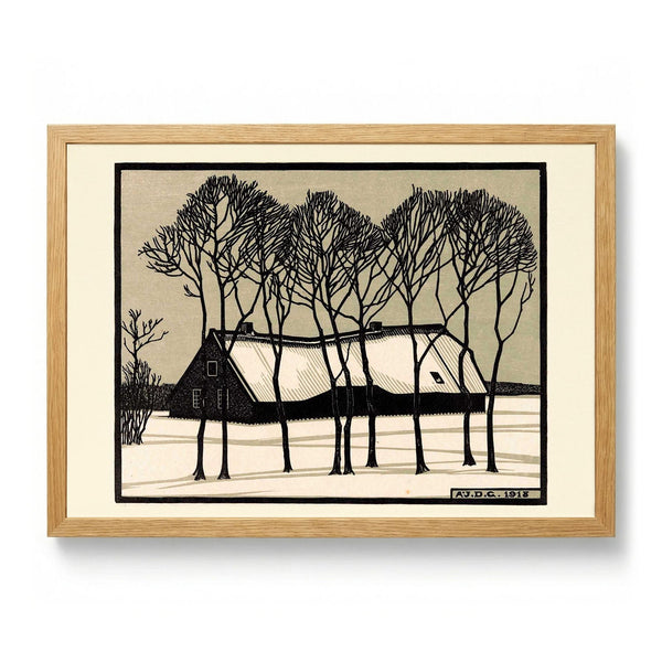 Boerderij in de sneeuw by Julie de Graag