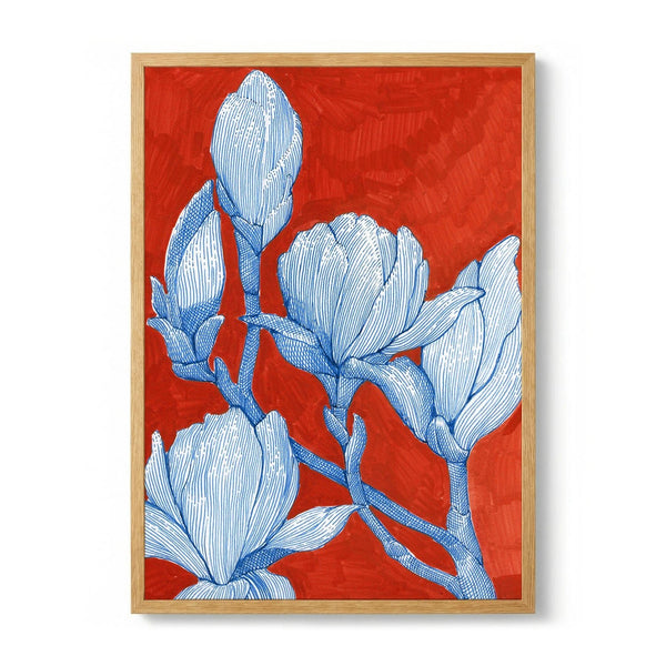 Bold Blue Magnolias by Katie