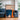 Bold Blue Orange and White Brushstrokes by MANSI SAXENA - Kuriosis Fine Art GmbH