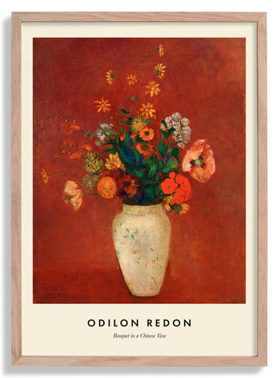 Bouquet in a Chinese Vase by Odilon Redon
