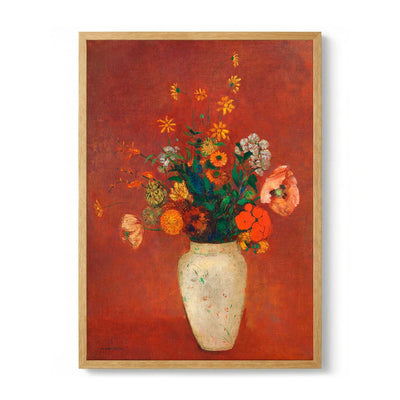 Bouquet in a Chinese Vase Painting von Odilon Redon