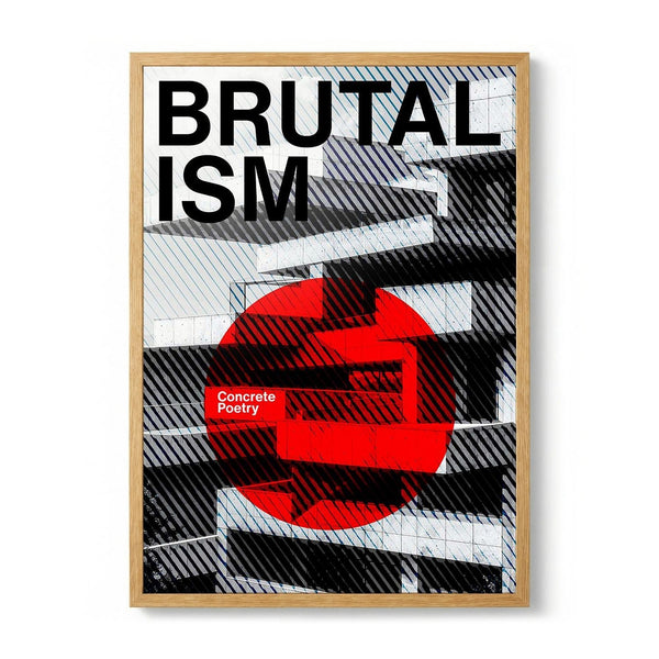 Brutalist Red Circle by David Vineis