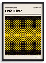 Cafe Wha Retro Poster by Retrodrome - Kuriosis Fine Art GmbH