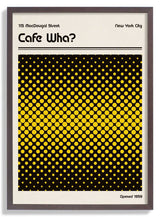 Cafe Wha Retro Poster by Retrodrome - Kuriosis Fine Art GmbH