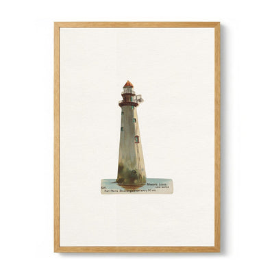 Calm Lighthouse Watercolor by Wild Violets
