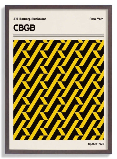 CBGB Venue Poster by Retrodrome - Kuriosis Fine Art GmbH