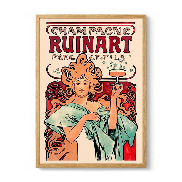 Champagne Ruinart door Alphonse Mucha