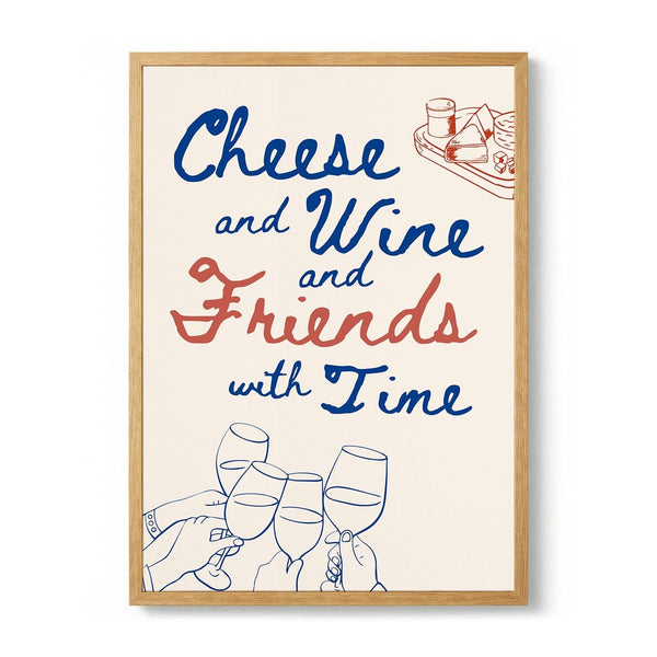 Cheese Wine and Friends by Ohkimiko