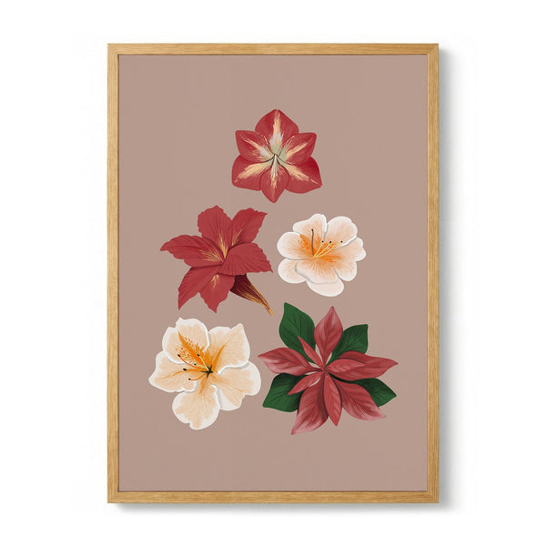 Christmas Flowers by Anis Illustration
