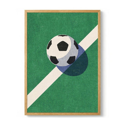Classic Soccer Field Ball by Daniel Coulmann