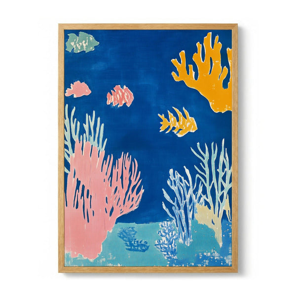 Colorful Fish and Coral by Mathieu