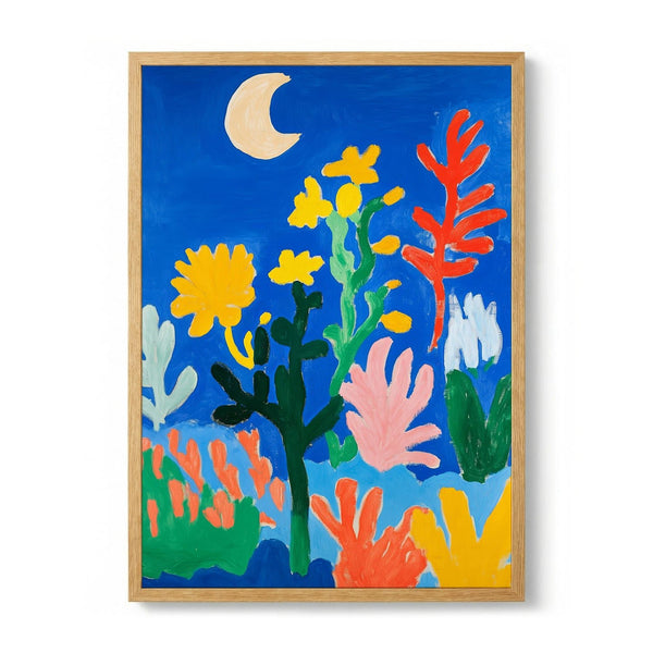 Colorful Night Garden by Mathieu